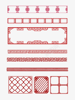 中国风边框复古常用边框psd免抠素材_新图网 https://ixintu.com 中国风边框 复古常用边框 古代边框 装饰边框