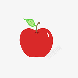 平面简单红苹果PNGpng免抠素材_新图网 https://ixintu.com 平面简单苹果 可爱装饰 简笔水果 切水果 简笔画 水果 红色 苹果 蔬果