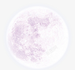 紫色月亮素材