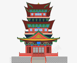 古代建筑楼台png免抠素材_新图网 https://ixintu.com 古代建筑物 古建筑 楼房 中国风 房子 古代元素 古楼 古代亭台楼阁