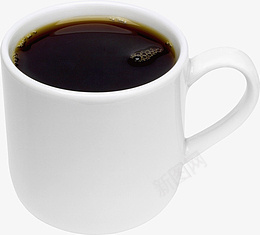 白色咖啡杯子png免抠素材_新图网 https://ixintu.com 咖啡 杯子 正视图 黑咖啡