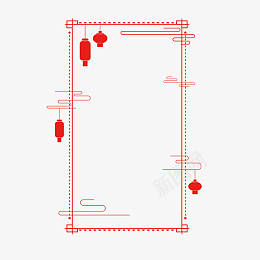 春节新年中国风红色边框元素png免抠素材_新图网 https://ixintu.com 春节新年中国风红色矢量元素 中国风红色边框 春节边框 红色边框