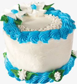 蓝色蛋糕糕点素材