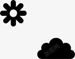 一朵花和云朵png免抠素材_新图网 https://ixintu.com 花 云 卡通 花朵