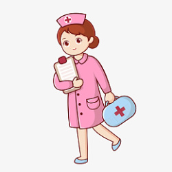 粉色护士节医药箱文件夹制服红十字小护士高清图片