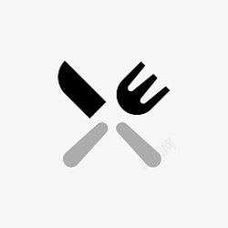 餐饮工具黑色的刀叉免抠图泵高清图片