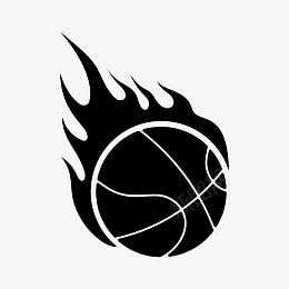 黑色篮球火焰图案png免抠素材_新图网 https://ixintu.com 黑色 篮球 火焰 图案