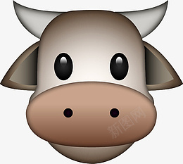 卡通可爱牛头动物1png免抠素材_新图网 https://ixintu.com 卡通 可爱 牛头 动物