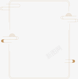 中国风祥云边框云彩png免抠素材_新图网 https://ixintu.com 中国风 祥云 边框 金色
