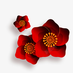 JPG格式300DPI大气红色花朵高清图片