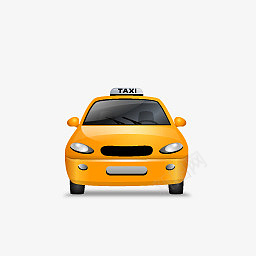 TaxiFrontYellowIconpng免抠素材_新图网 https://ixintu.com taxi front yellow