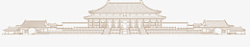 素描古建古建筑汉建筑高清图片