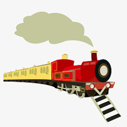 冒烟的火车开往英国的蒸汽火车春运高清图片