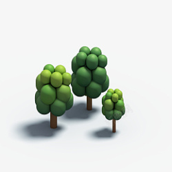 树4C4D树植物3D立体模型高清图片