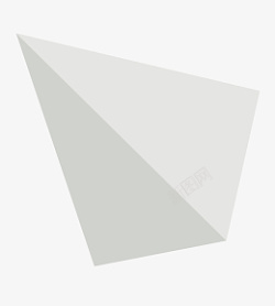 菱形几何体白色菱形几何体高清图片