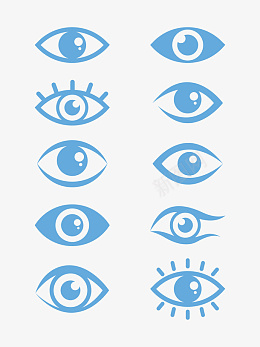 眼睛卡通透明图标psd_新图网 https://ixintu.com 眼睛 卡通 透明 图标