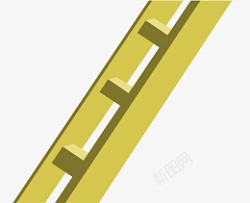 黄色梯子楼梯素材