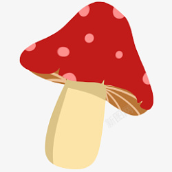 灰蘑菇植物卡通蘑菇高清图片