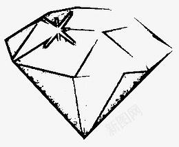 闪闪发光的钻石png免抠素材_新图网 https://ixintu.com 钻石 简笔钻石 单色钻石 发光的钻石