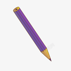 装饰紫色铅笔插图素材
