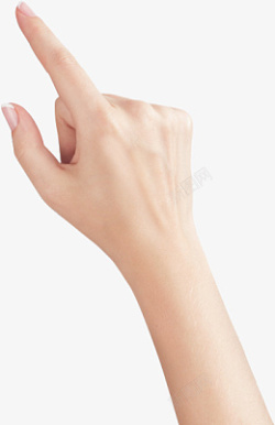 女性触屏手势手指素材