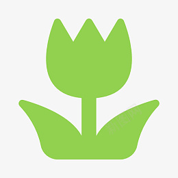 简约绿色免扣花朵png免抠素材_新图网 https://ixintu.com 花朵 绿色 免扣 装饰