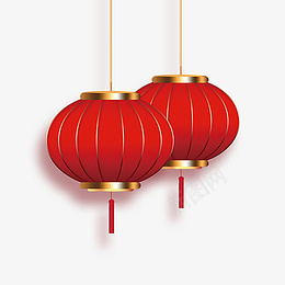 红丝绒灯笼新年气氛png免抠素材_新图网 https://ixintu.com 氛围 节日 新年 灯笼