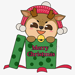 圣诞麋鹿表情包元素png免抠素材_新图网 https://ixintu.com 圣诞 麋鹿 表情包 元素