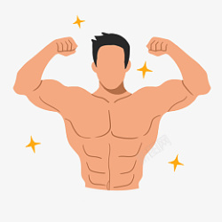 男性健康强身健体肌肉男高清图片