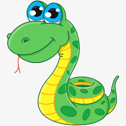 眼睛蛇蓝眼睛的卡通蛇高清图片