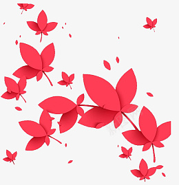 红色立体纸花png免抠素材_新图网 https://ixintu.com 红色 立体 纸花 装饰