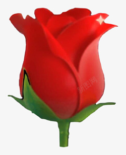 一朵红色玫瑰花素材素材