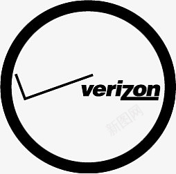 Verizon地铁车站的黑色图标图标
