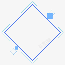 蓝色科技线框矢量图png免抠素材_新图网 https://ixintu.com 蓝色为科技 对话框 矩形框 科技感 免扣 办公 商务 方形 炫酷 简约 线框