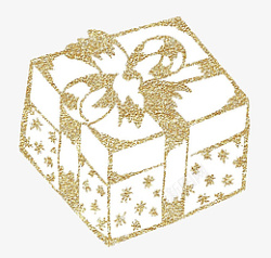 金色圣诞礼盒素材
