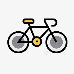 出行图标ai免抠素材_新图网 https://ixintu.com 自行车 图标 出行 工具 轮胎 圆形 线条 矢量图
