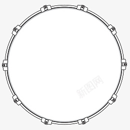 架子鼓的线框png免抠素材_新图网 https://ixintu.com 架子鼓 线框 鼓 png