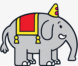 可爱卡通大象png免抠素材_新图网 https://ixintu.com 大象 可爱 卡通 elephant