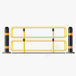 路障栏杆围栏png免抠素材_新图网 https://ixintu.com 围栏 栅栏 栏杆 路障 隔离