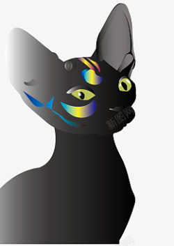 插画猫酷猫猫咪画像素材