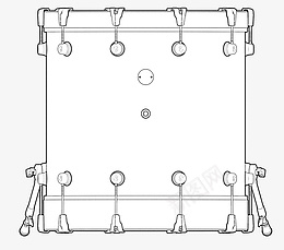 架子鼓线框鼓png免抠素材_新图网 https://ixintu.com 架子鼓 线框 鼓 png