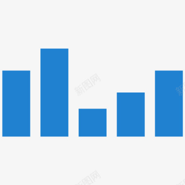 柱状图蓝2图标
