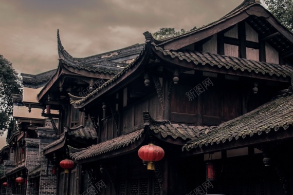 中国古代房屋建筑摄影图片