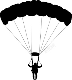 降落伞跳伞素材