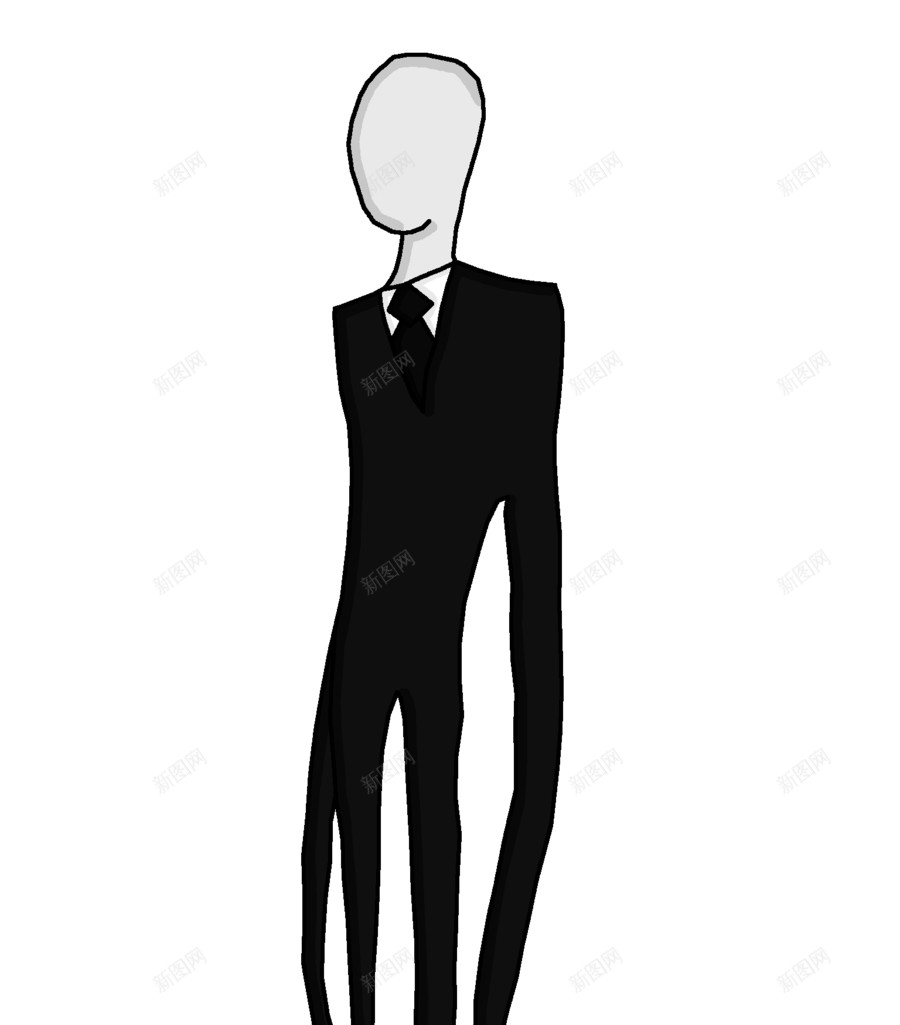 瘦长鬼影瘦长男人png免抠素材_新图网 https://ixintu.com 瘦长男人 瘦长鬼影