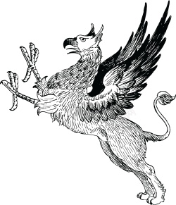 兽首狮身鹰首兽高清图片