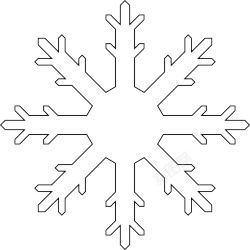 雪花雪片素材