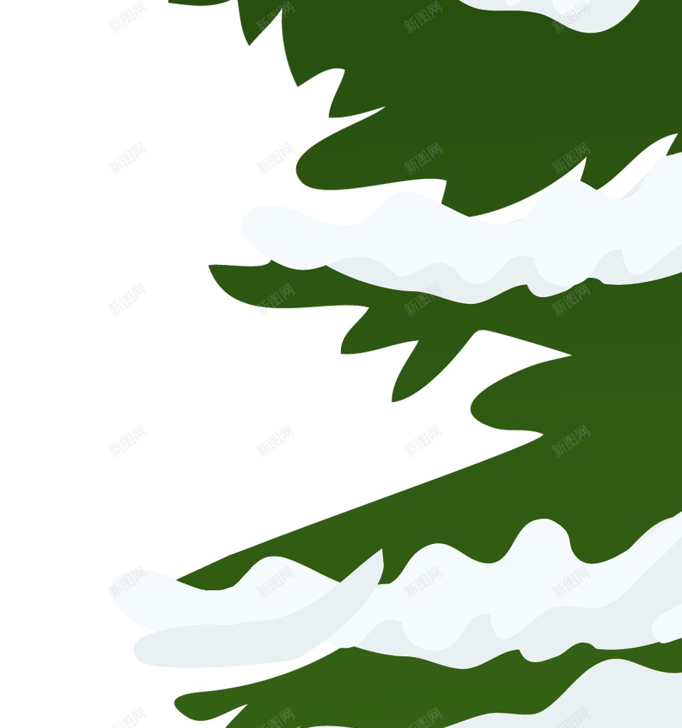 卡通冻雪圣诞树png免抠素材_新图网 https://ixintu.com 冻雪圣诞树 采油树 卡通的松树 卡通雪树 冬雪 寒冷 冻雪 雪 白色