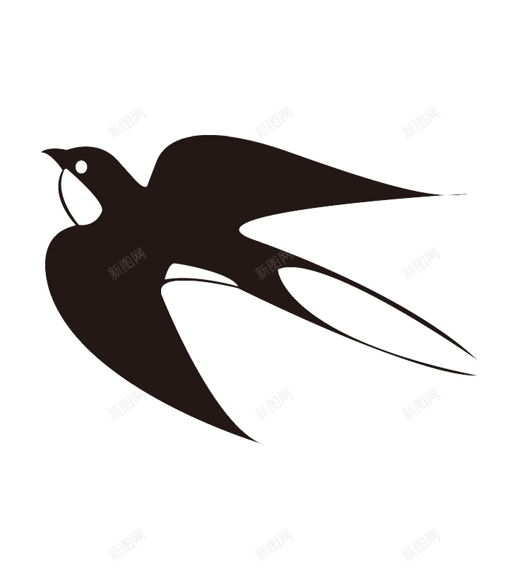 黑色的小燕子png免抠素材_新图网 https://ixintu.com 燕子 小燕子 黑燕 春天 飞翔 飞行 飞鸟 鸟类  