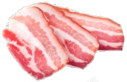 咸猪肉熏猪肉素材